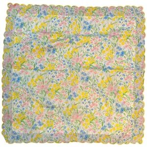 Pratesi‎ Popy Euro Sham Case Made In Italy Bright Floral Scalloped Girly Dainty